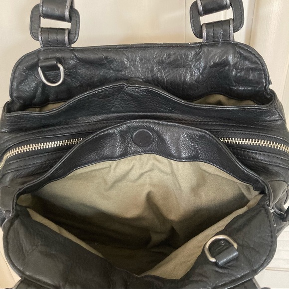 Cole Haan • Black Pebbled Leather Classic Shoulder Bag Tote Satchel - Picture 11 of 14